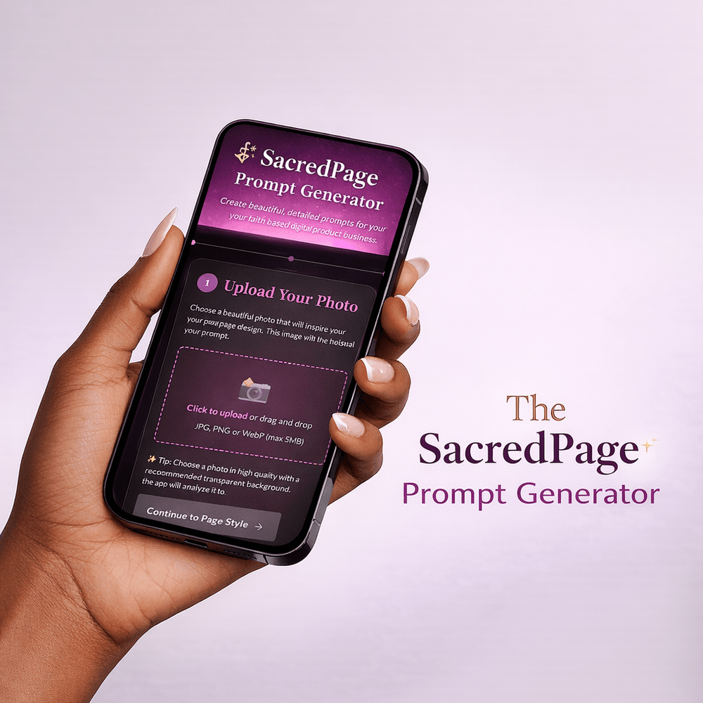 The Sacred Pages Prompt Generator App