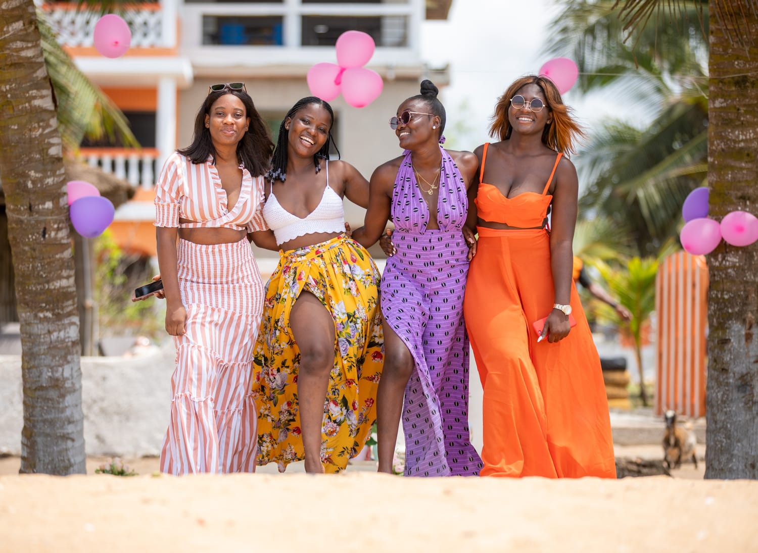 Women enjoying travel