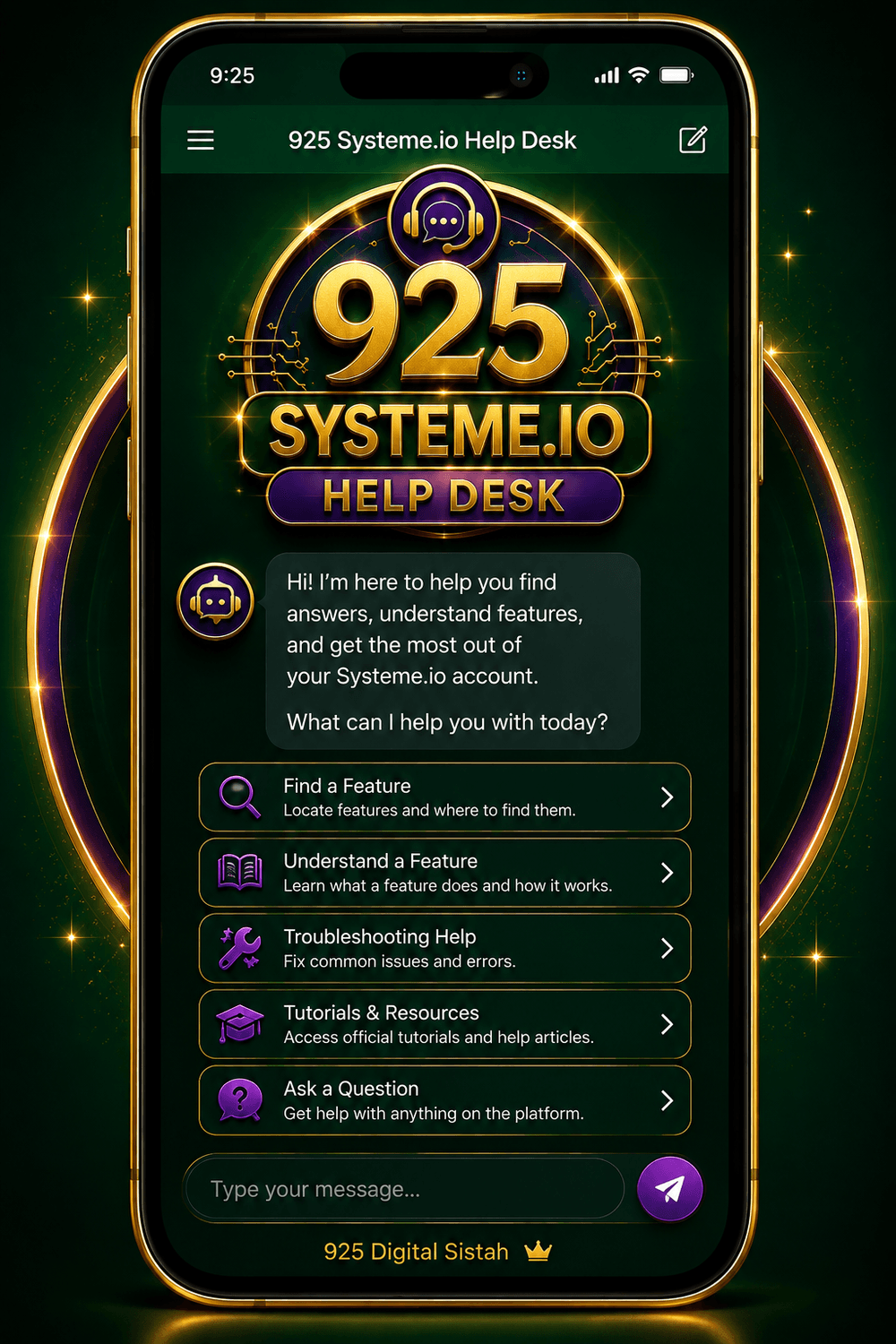 925 Systeme.io Help Desk