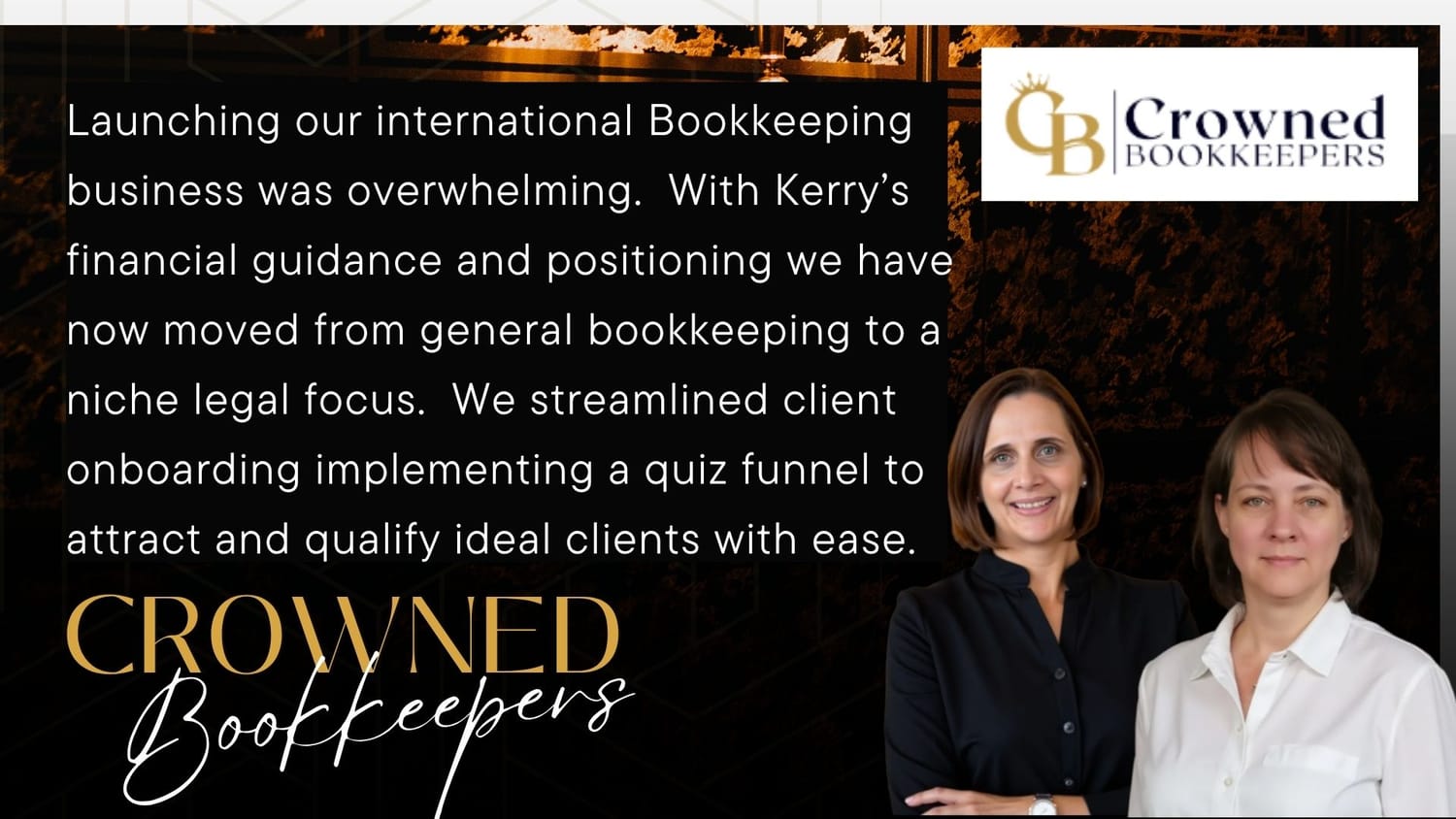Client result: Bernice and Charlene