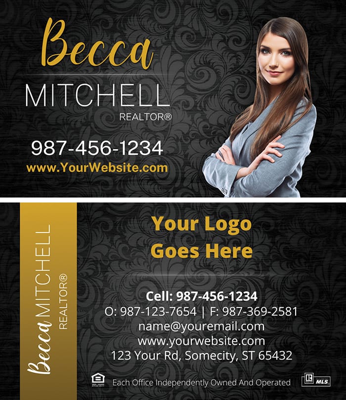 Real Estate business card business card front/back set design #01