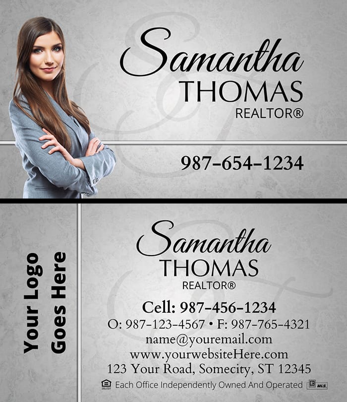 Real Estate business card business card front/back set design #03
