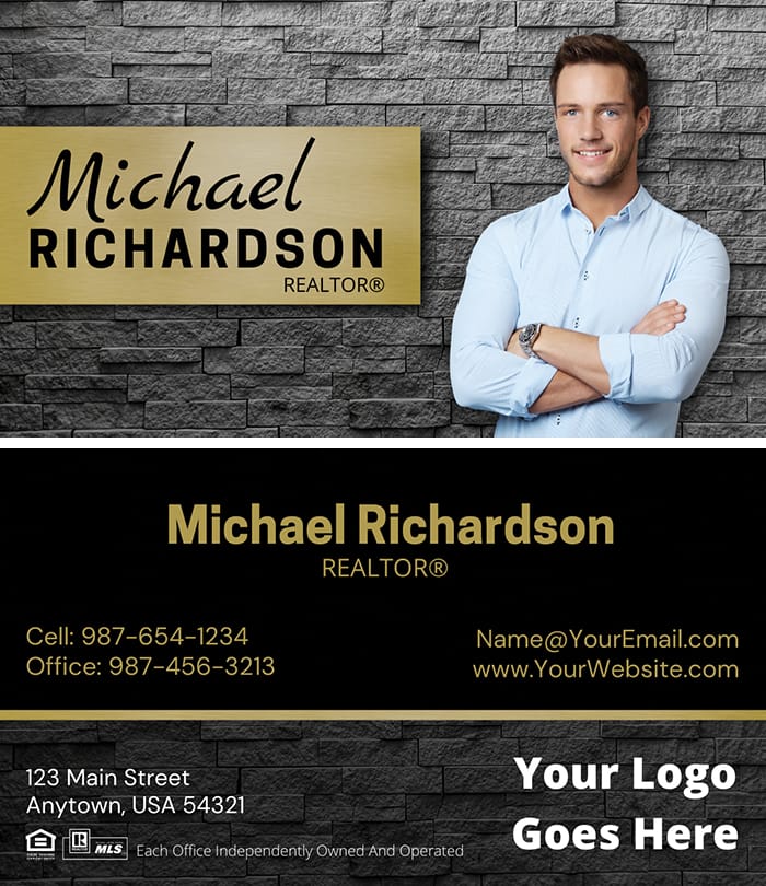 Real Estate business card business card front/back set design #06