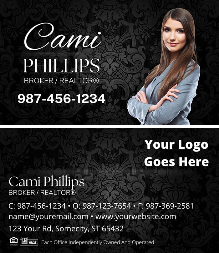 Real Estate business card business card front/back set design #07