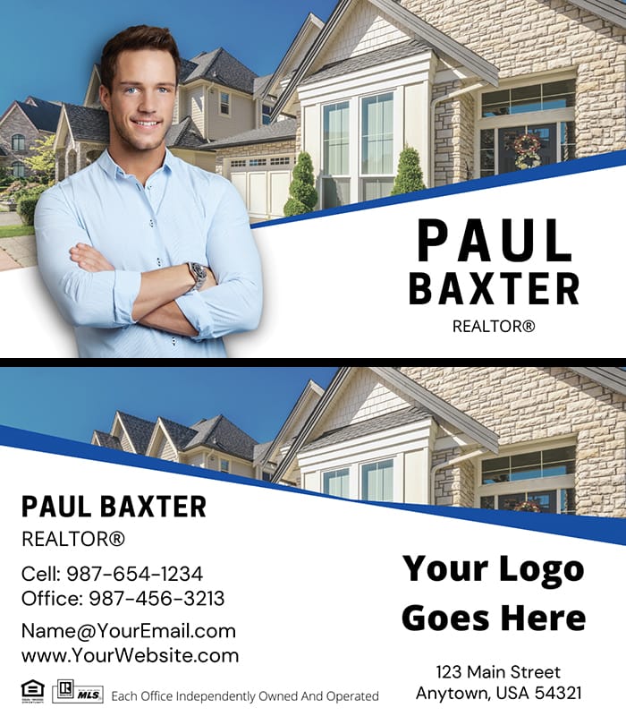 Real Estate business card business card front/back set design #10