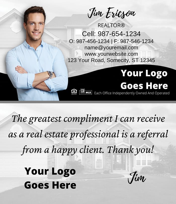 Real Estate business card business card front/back set design #10