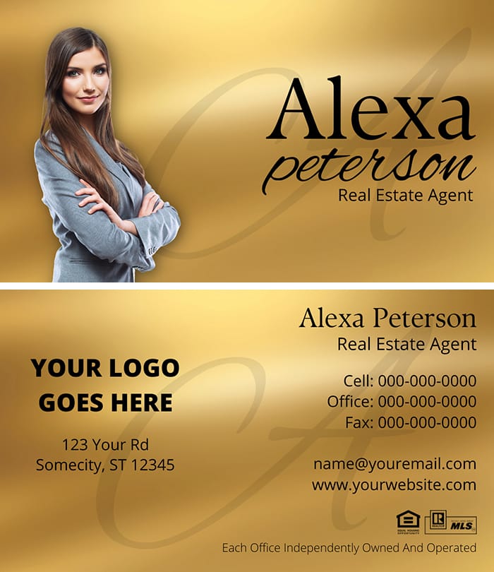 Real Estate business card business card front/back set design #11