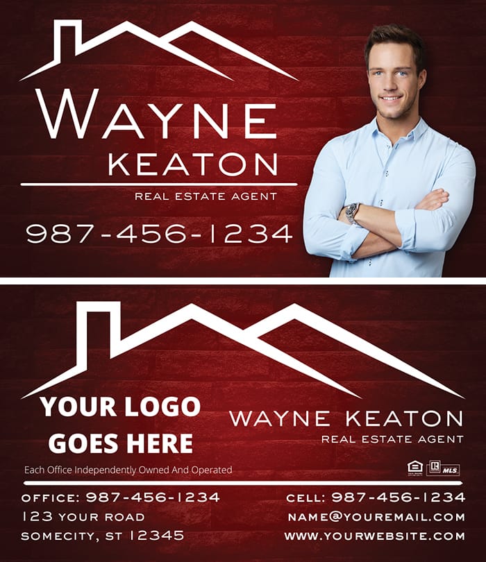 Real Estate business card business card front/back set design #10