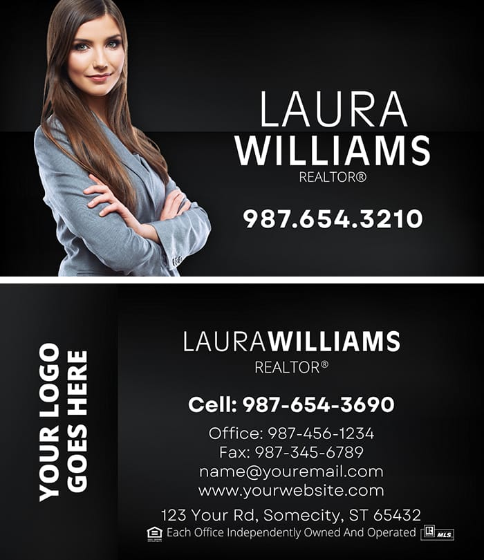 Real Estate business card business card front/back set design #11