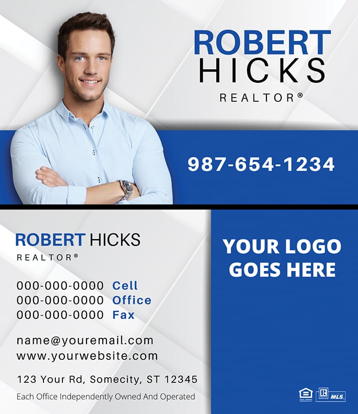 Real Estate business card business card front/back set design #12