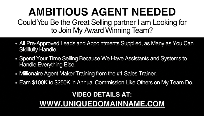 Your Home Sold Guaranteed Realty business card Solopreneur front design #02