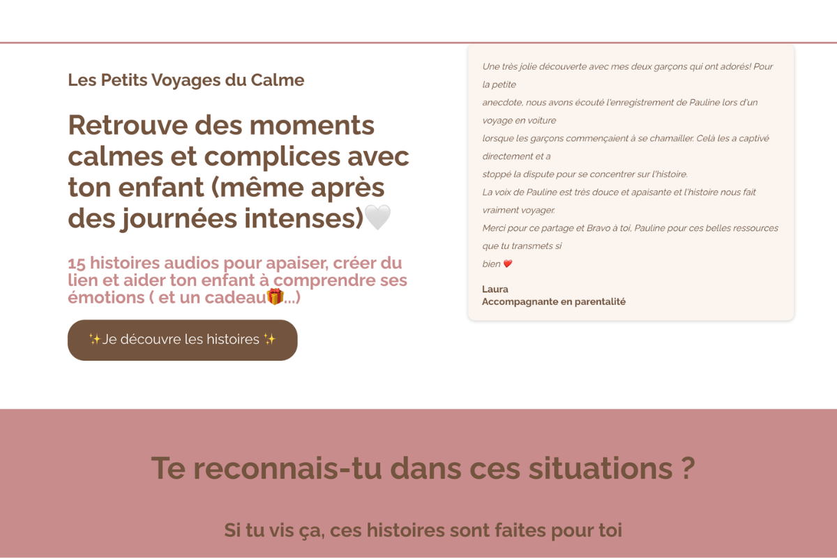 Pauline Fousse — Les Petits Voyages du Calme