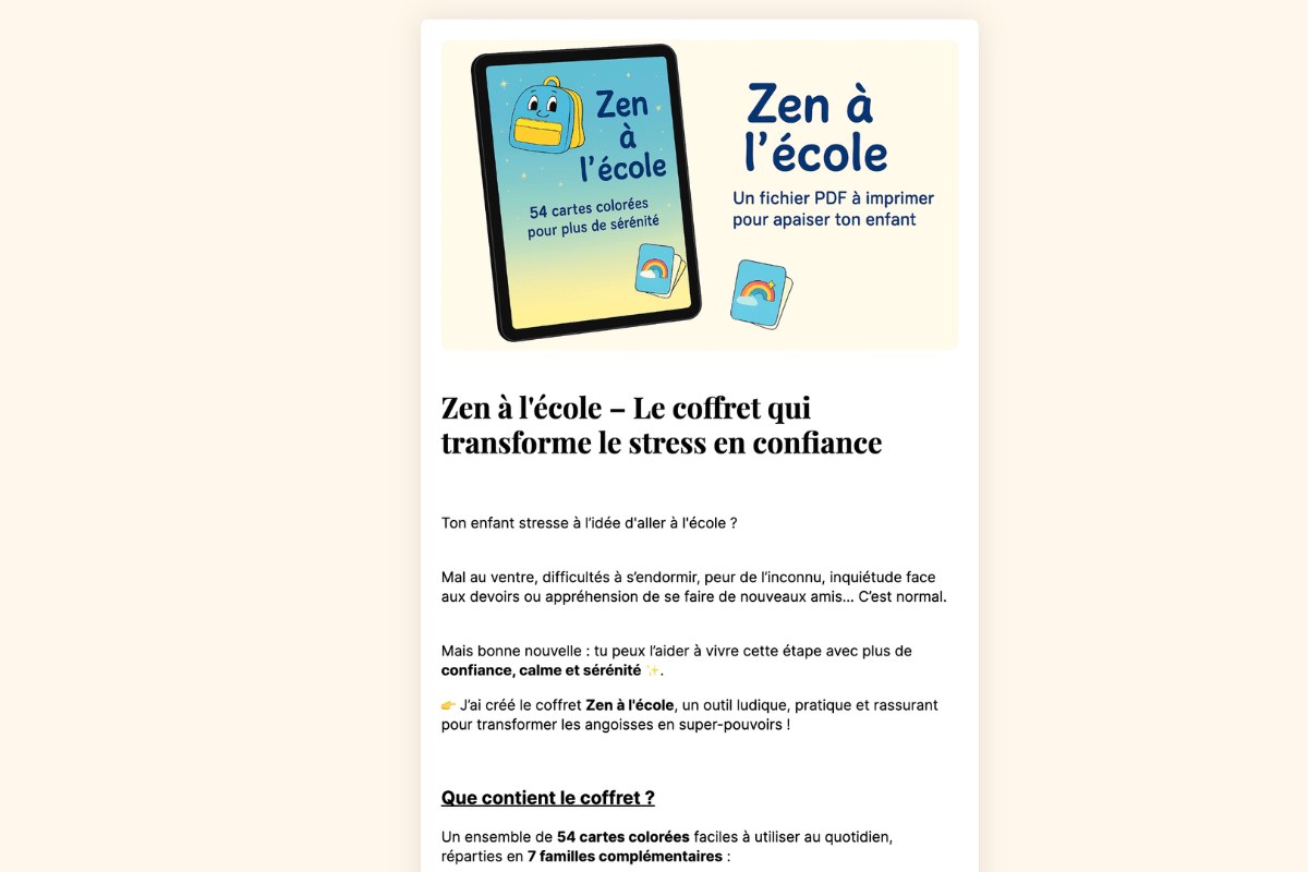 Aurélie Walter — Zen à l'école
