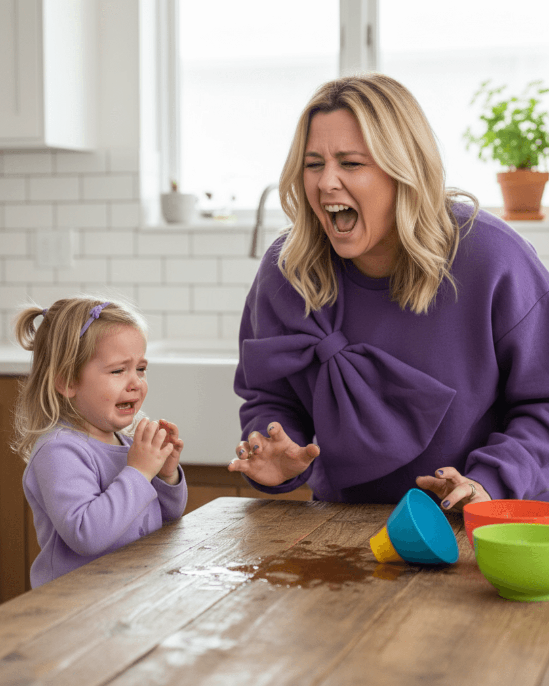 Parent &agrave; bout qui crie