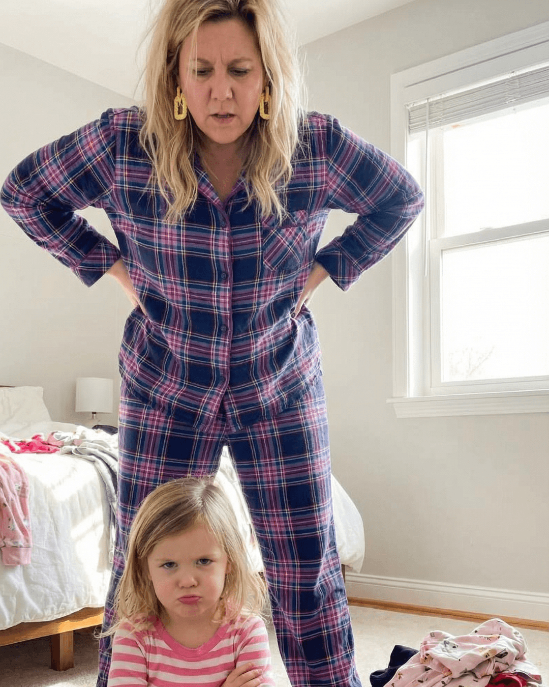 Parent d&eacute;bord&eacute; le matin