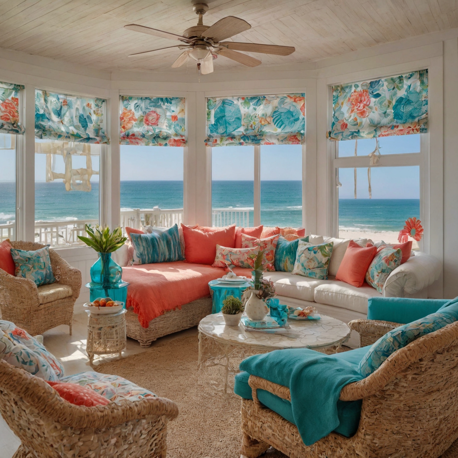casa de playa decorada con estilo veraniego