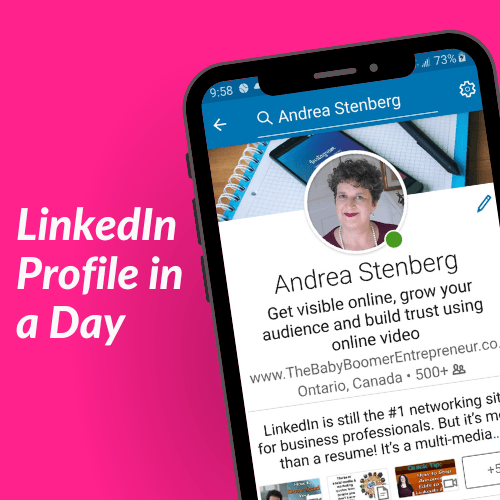 Get instant access to LinkedIn Profile In a Day workshop