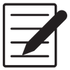 pencil and paper icon