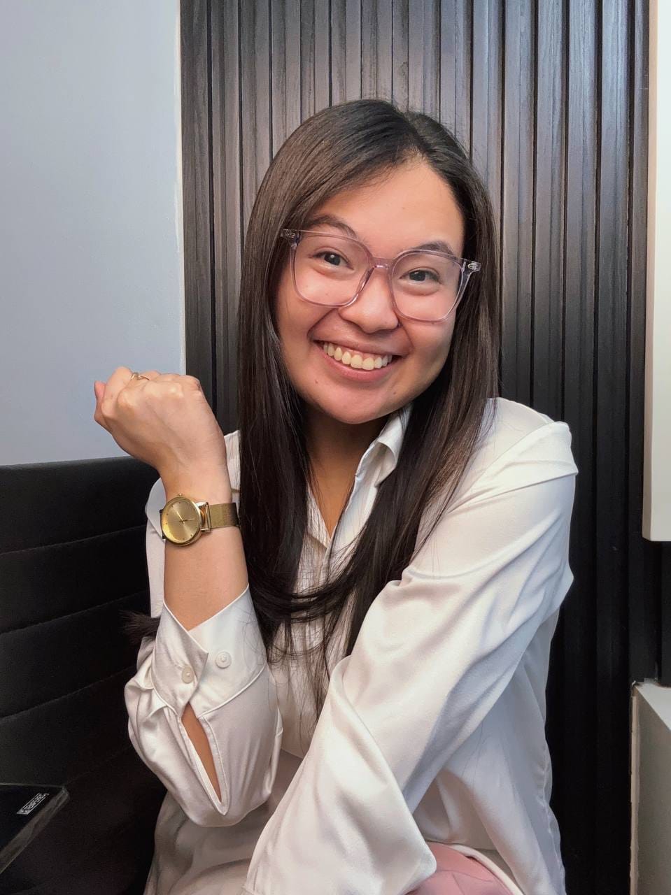 Sarah smiling