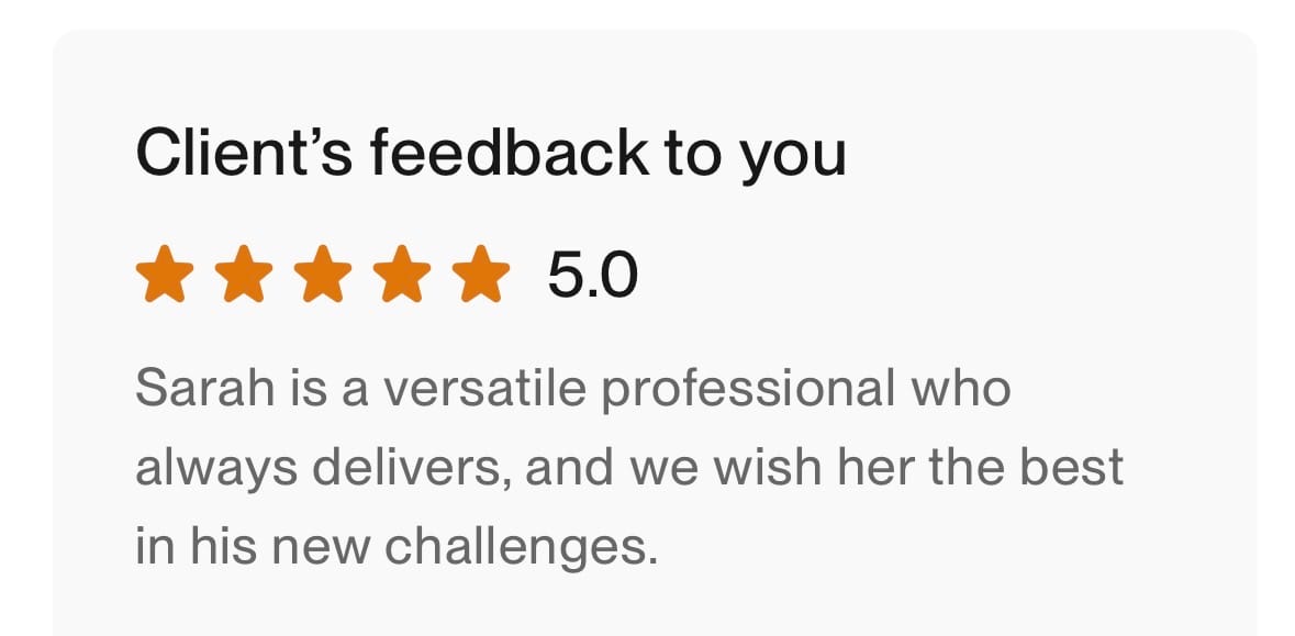 Testimonial from David