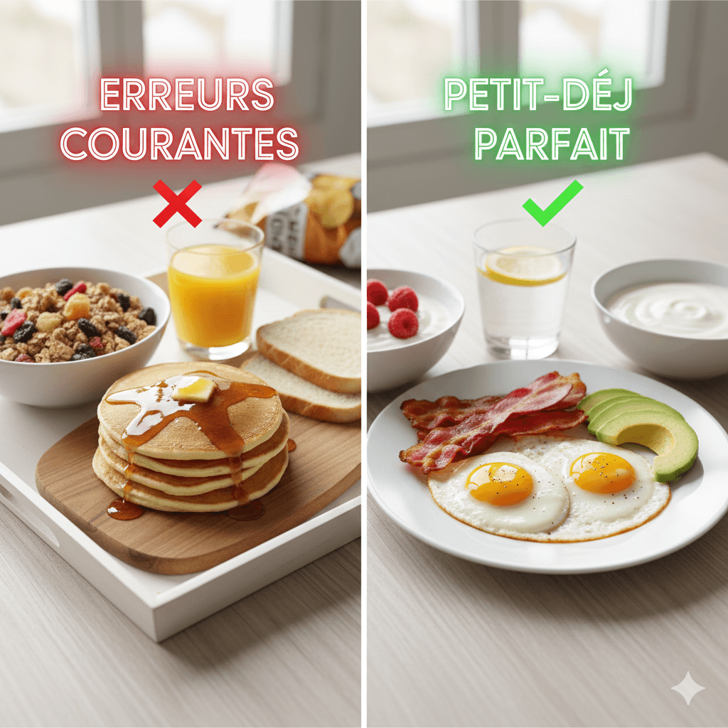 erreurs petit déjeuner keto