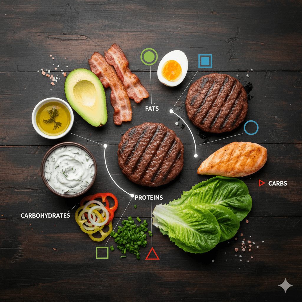 Comment équilibrer les macros d'un burger keto pour rester en cétose