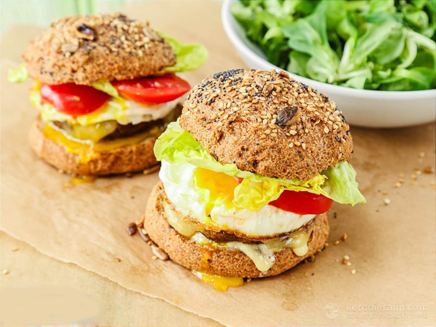 Burger vegetarien keto