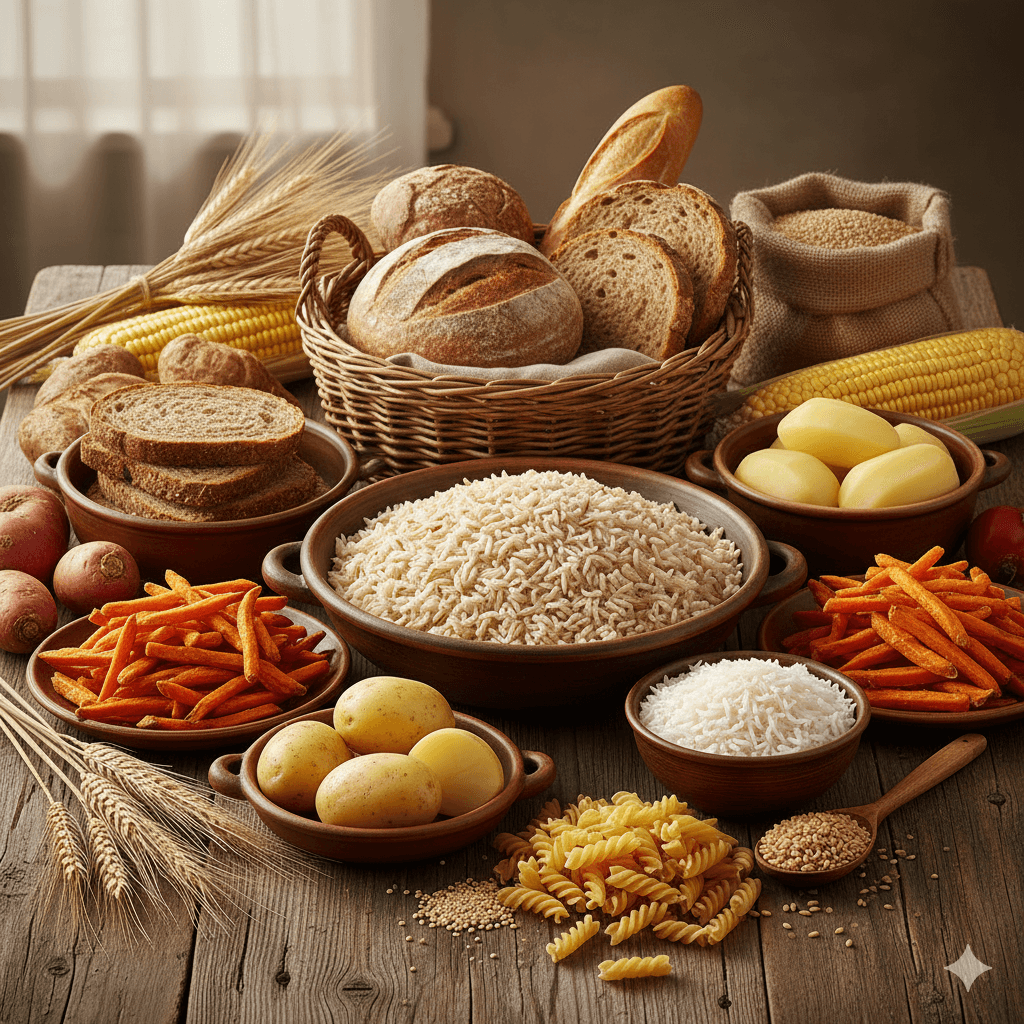 féculents symbolisant les aliments interdits en keto