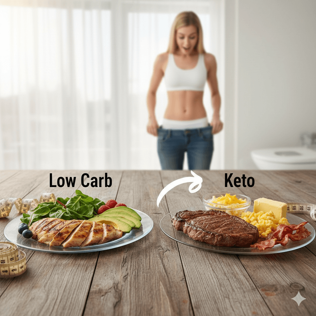 Régime faible en glucides ou keto