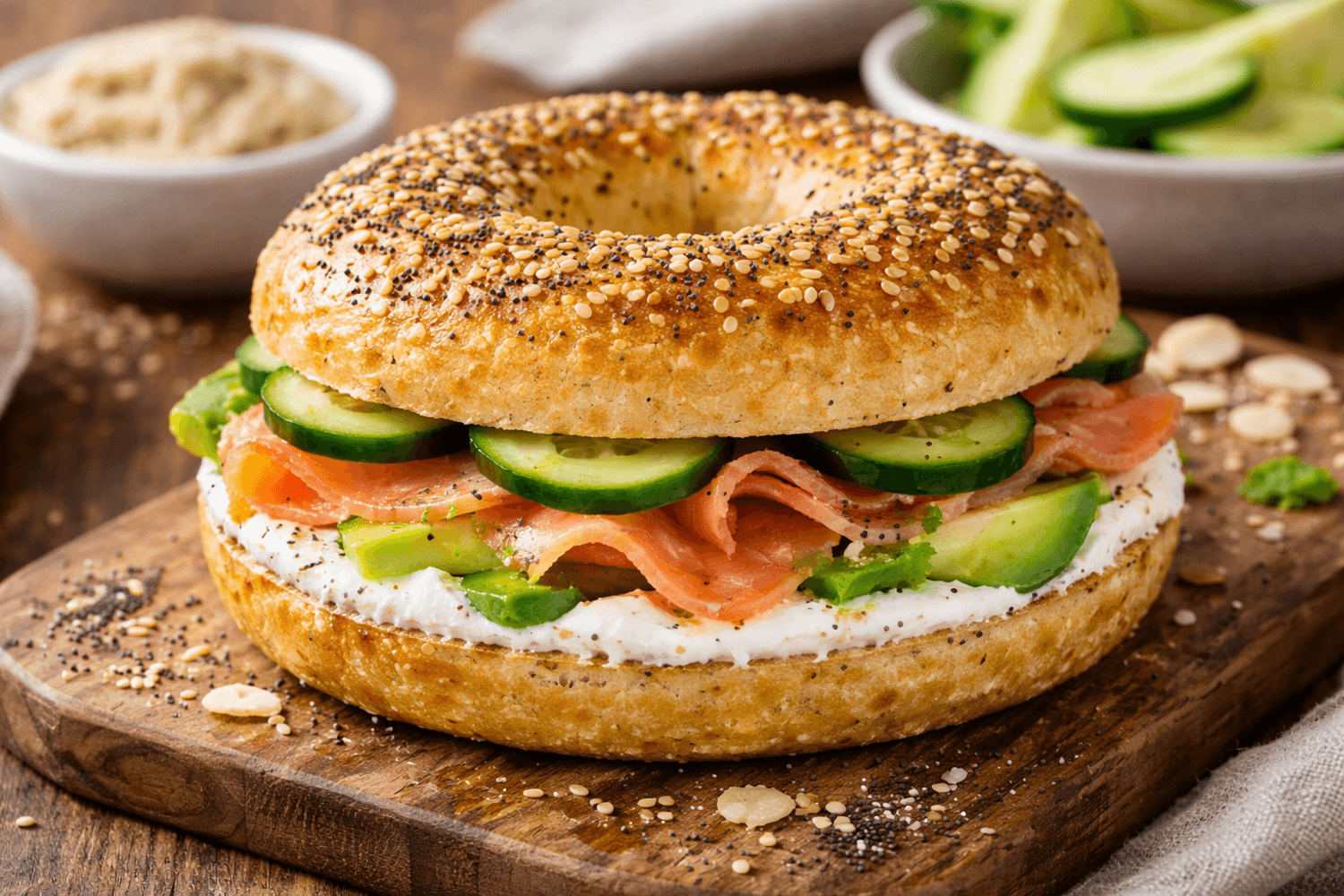 Recette de bagels keto