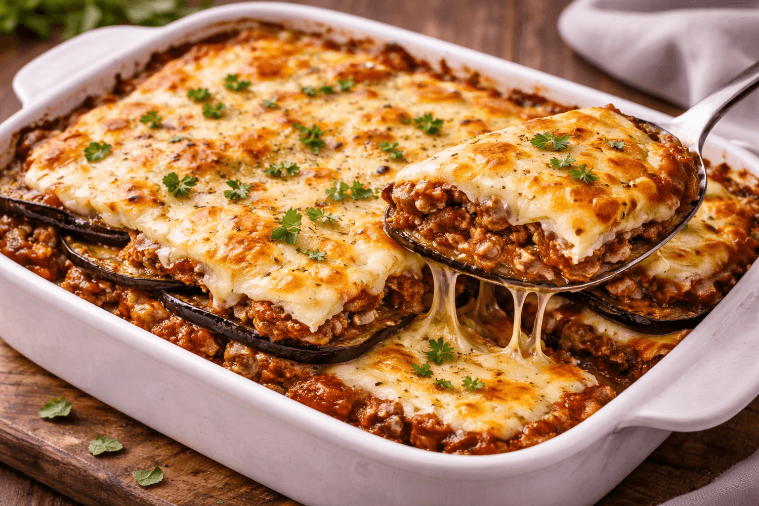 Lasagne keto aubergine