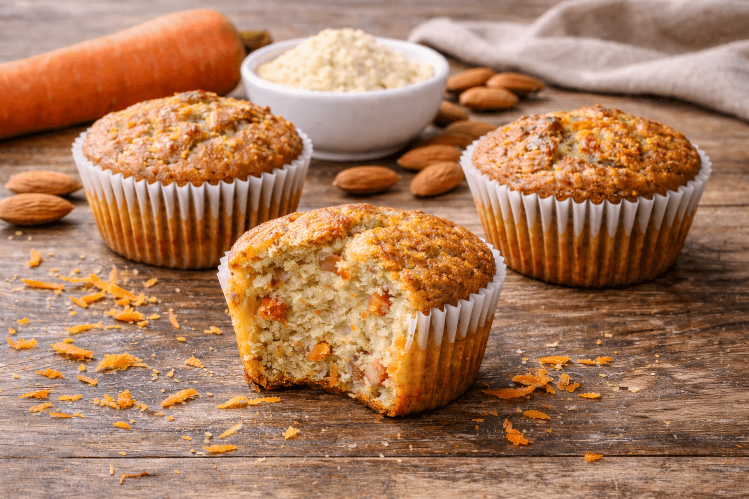 Muffin carotte keto