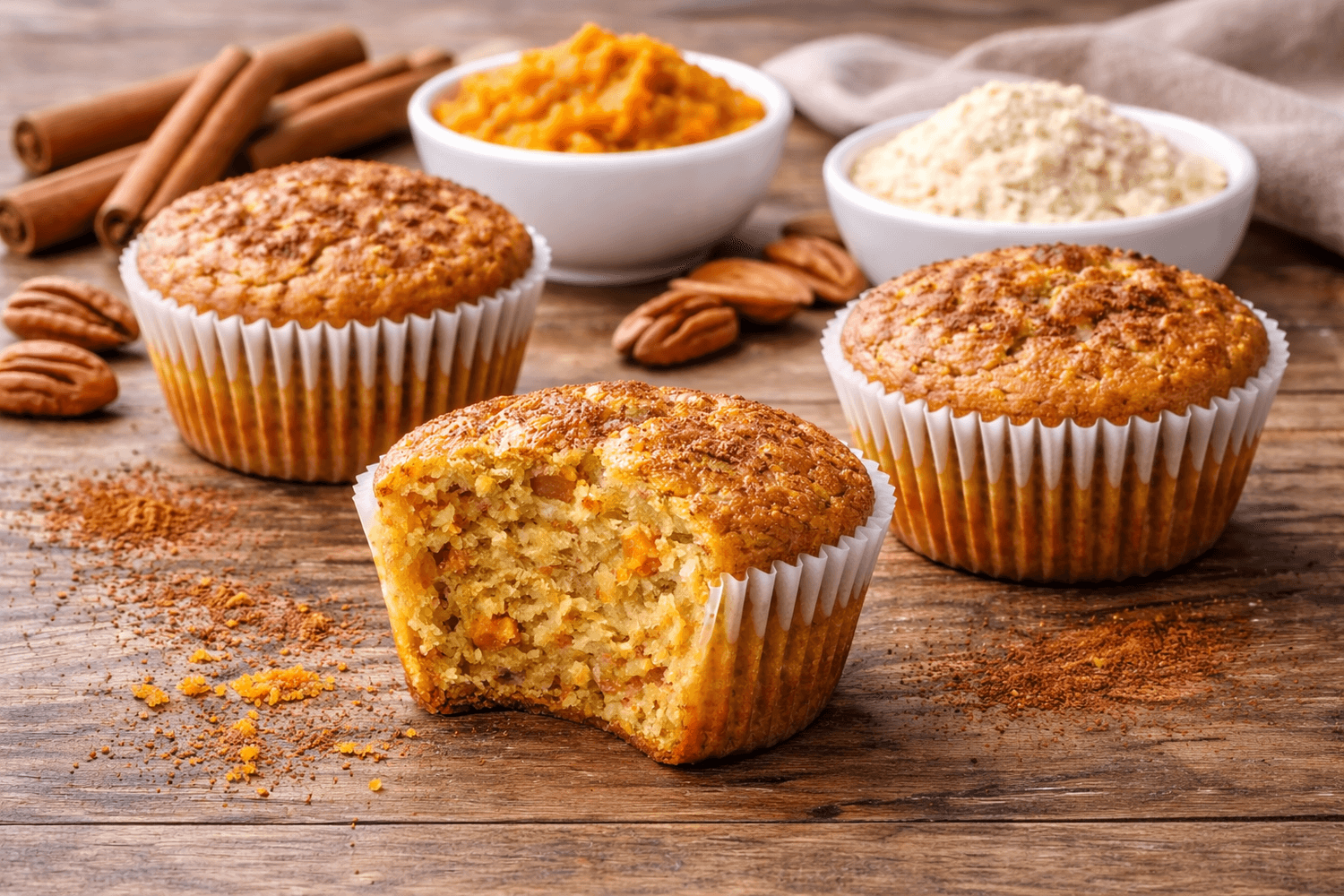 Muffin citrouille keto