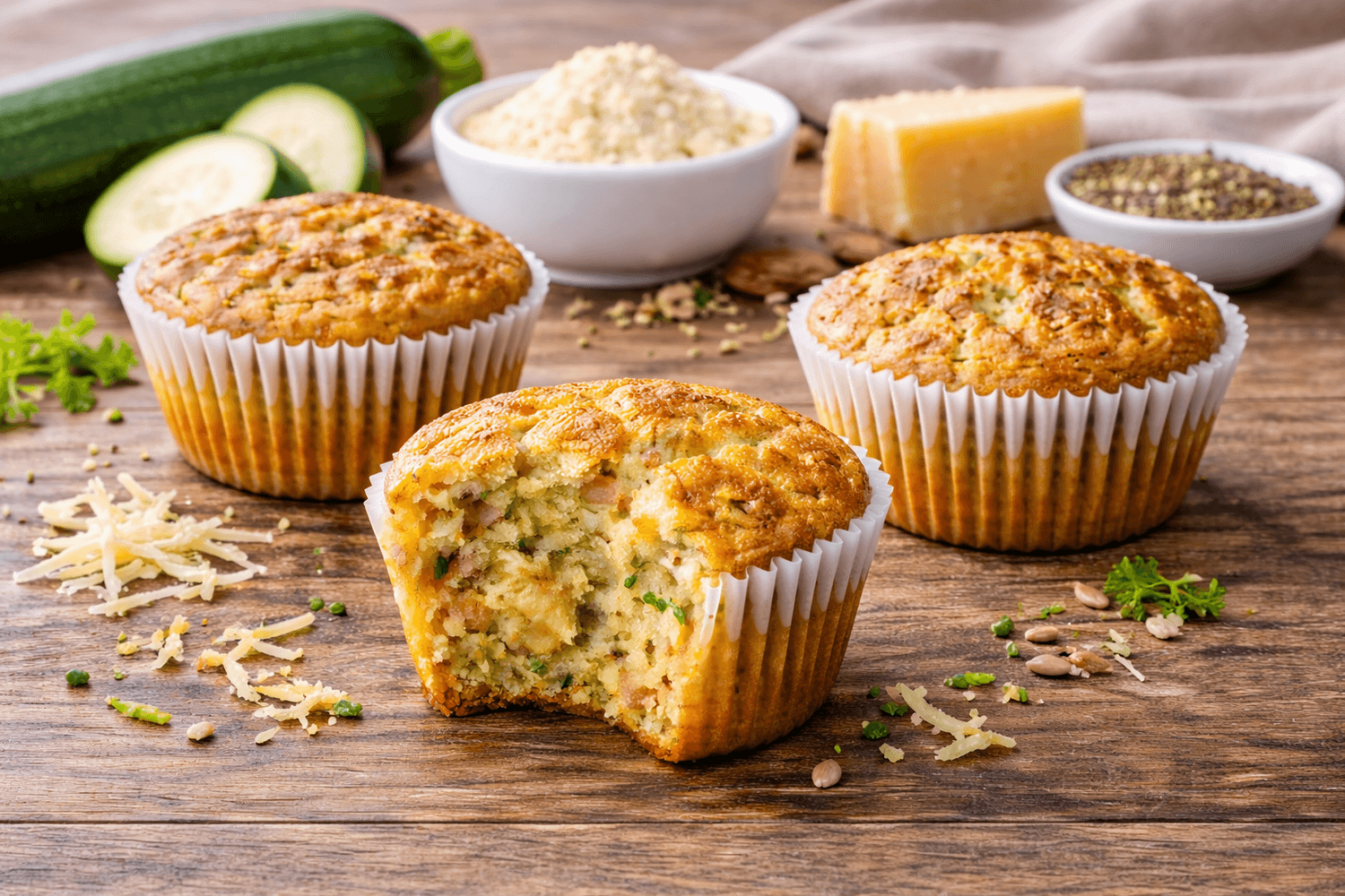 Muffin courgette keto