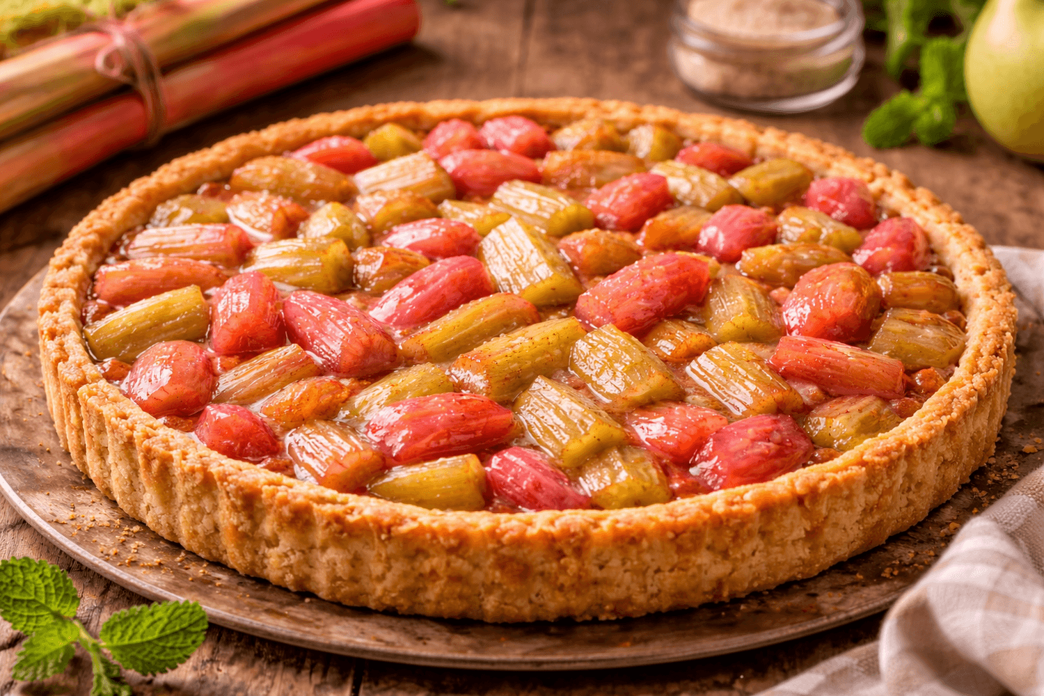 Tarte à la rhubarbe