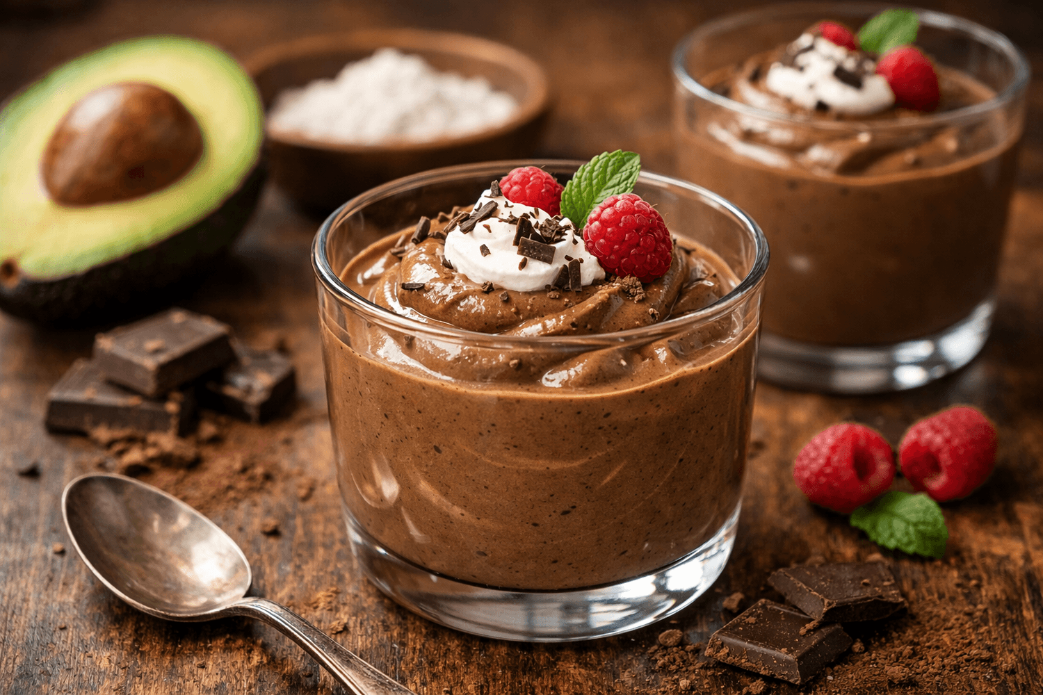 Pouding à l'avocat keto