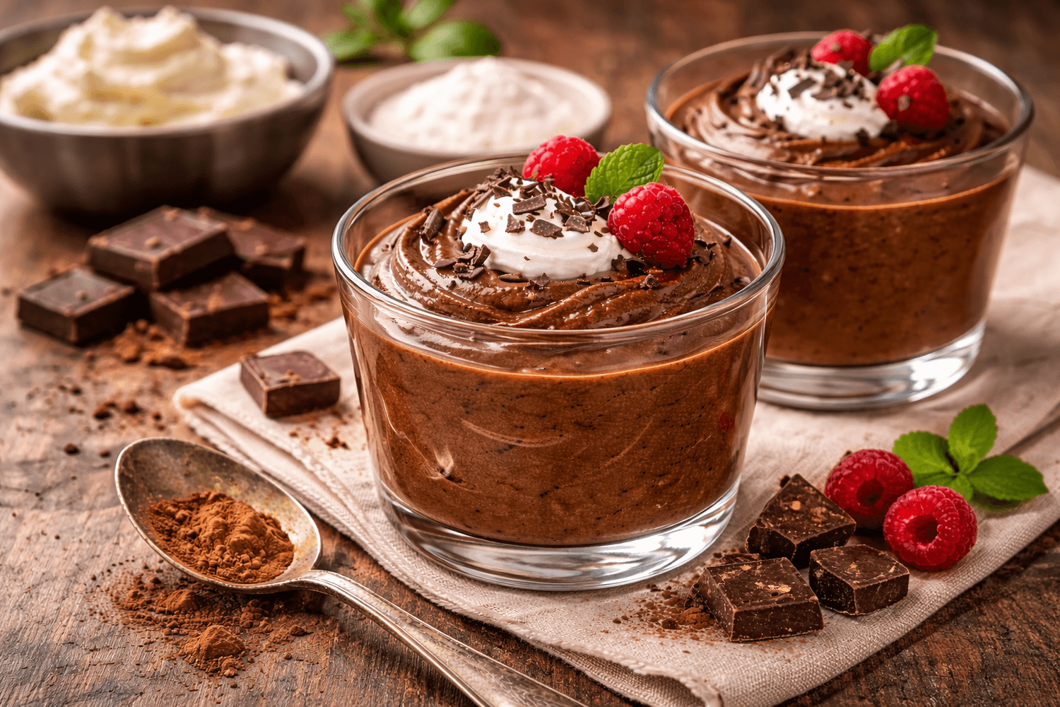Pouding chocolat keto