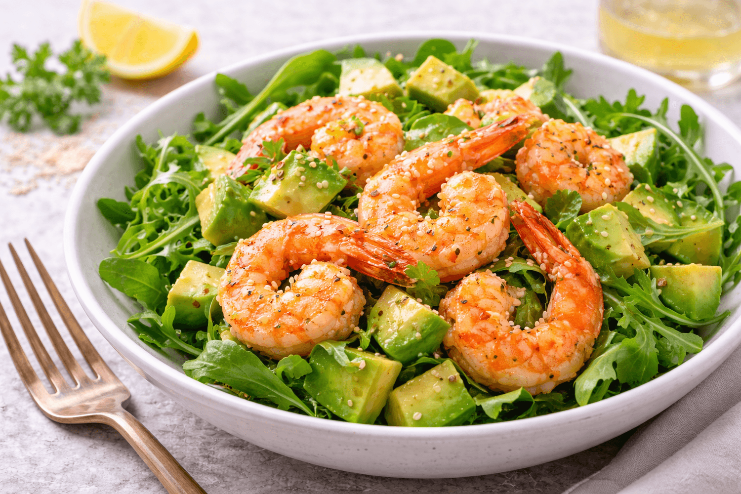 recette keto crevette avocat