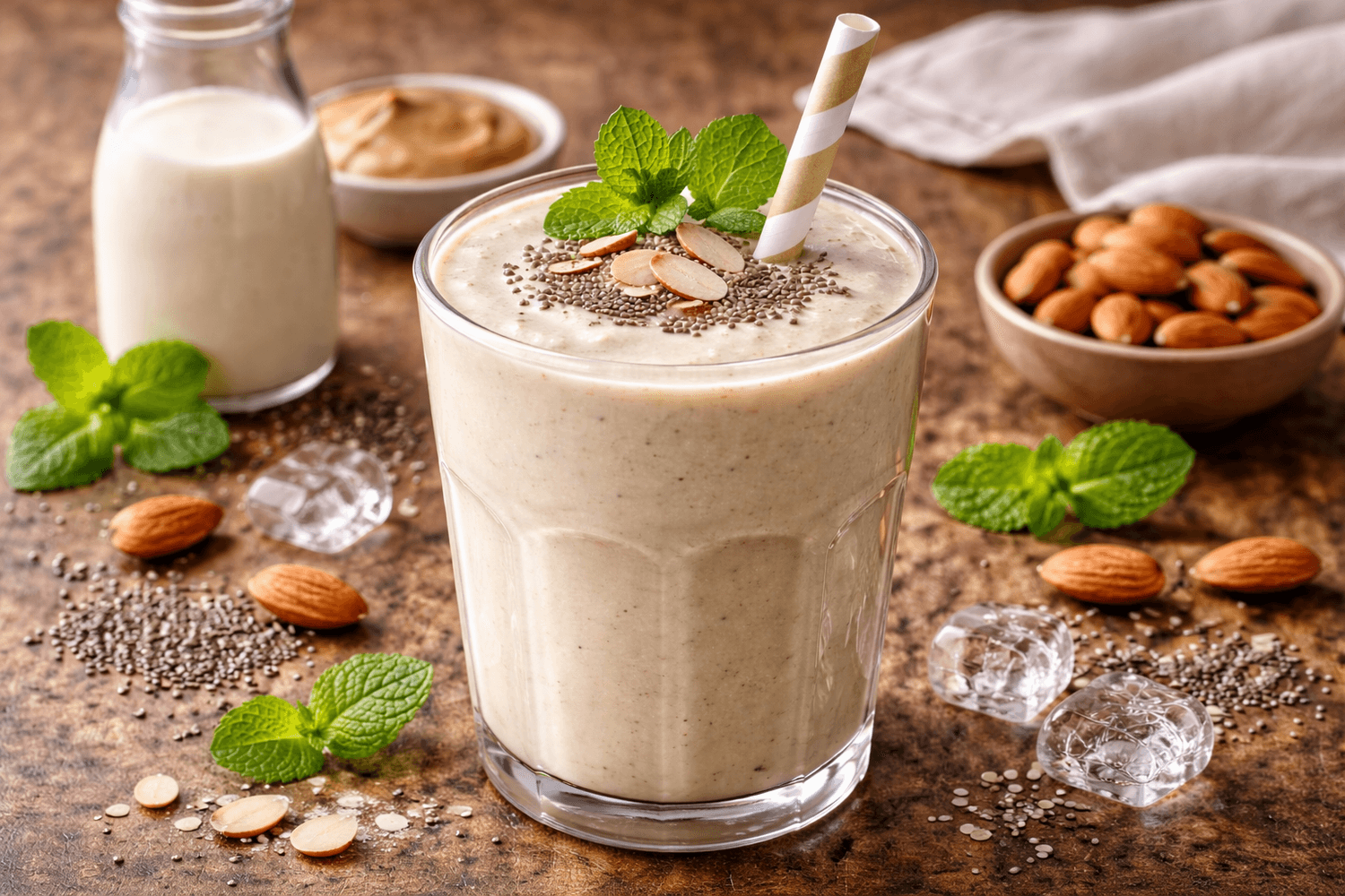 smoothie keto au lait dâamande