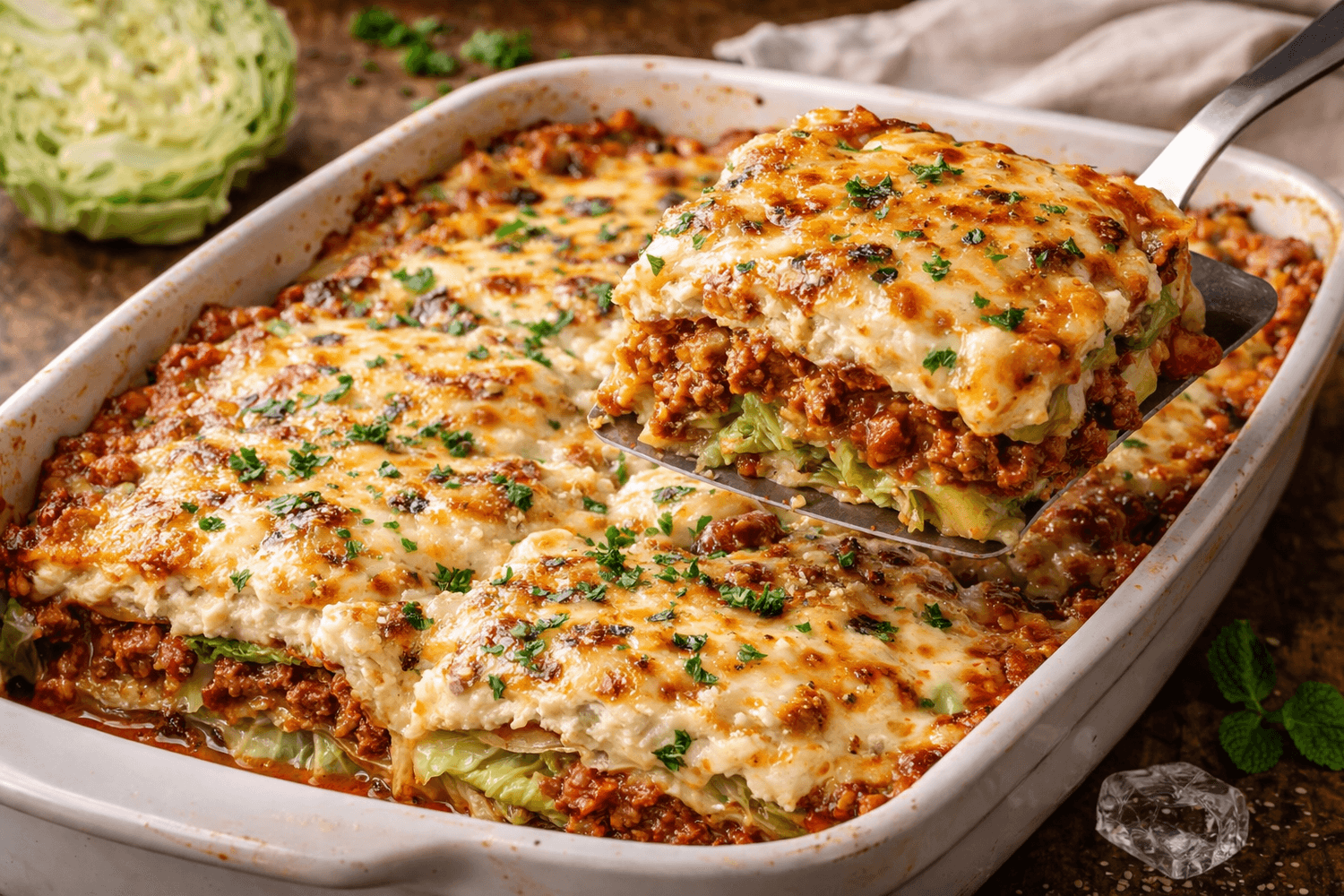 Lasagne keto au chou