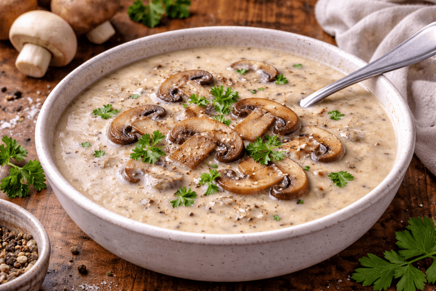 crème de champignon keto