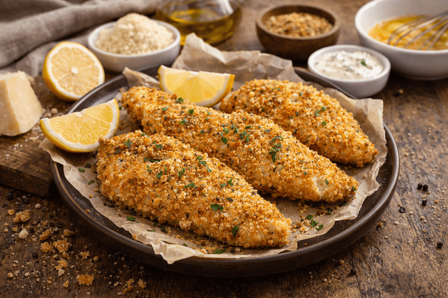 Panure keto pour poisson