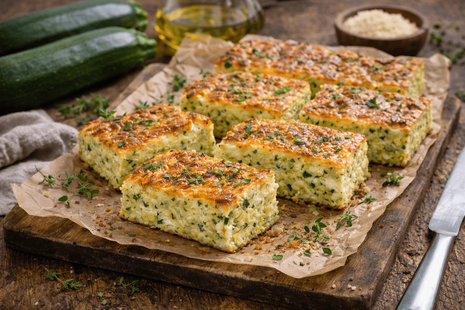 Flan de courgette keto