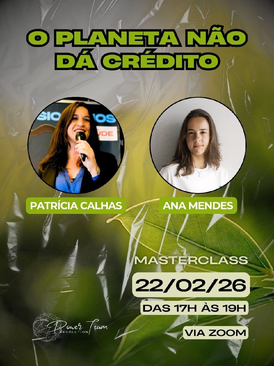 O Planeta Não Dá Crédito | Masterclass