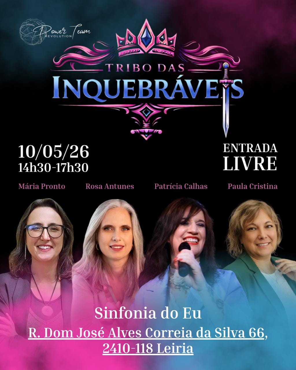 Cartaz Evento da Tribo das Inquebráveis