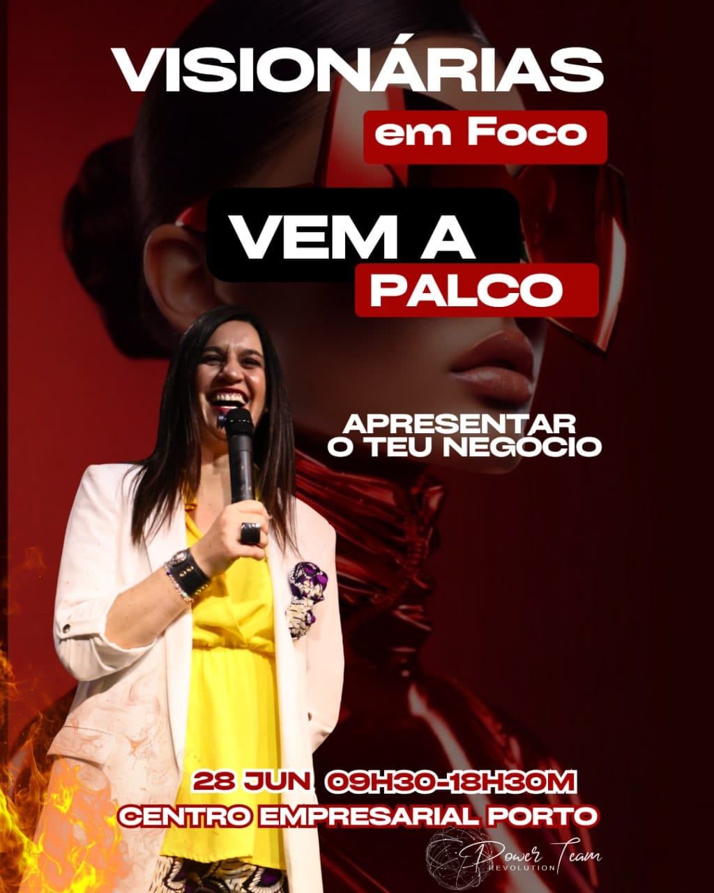 Participação em palco Visionárias em Foco