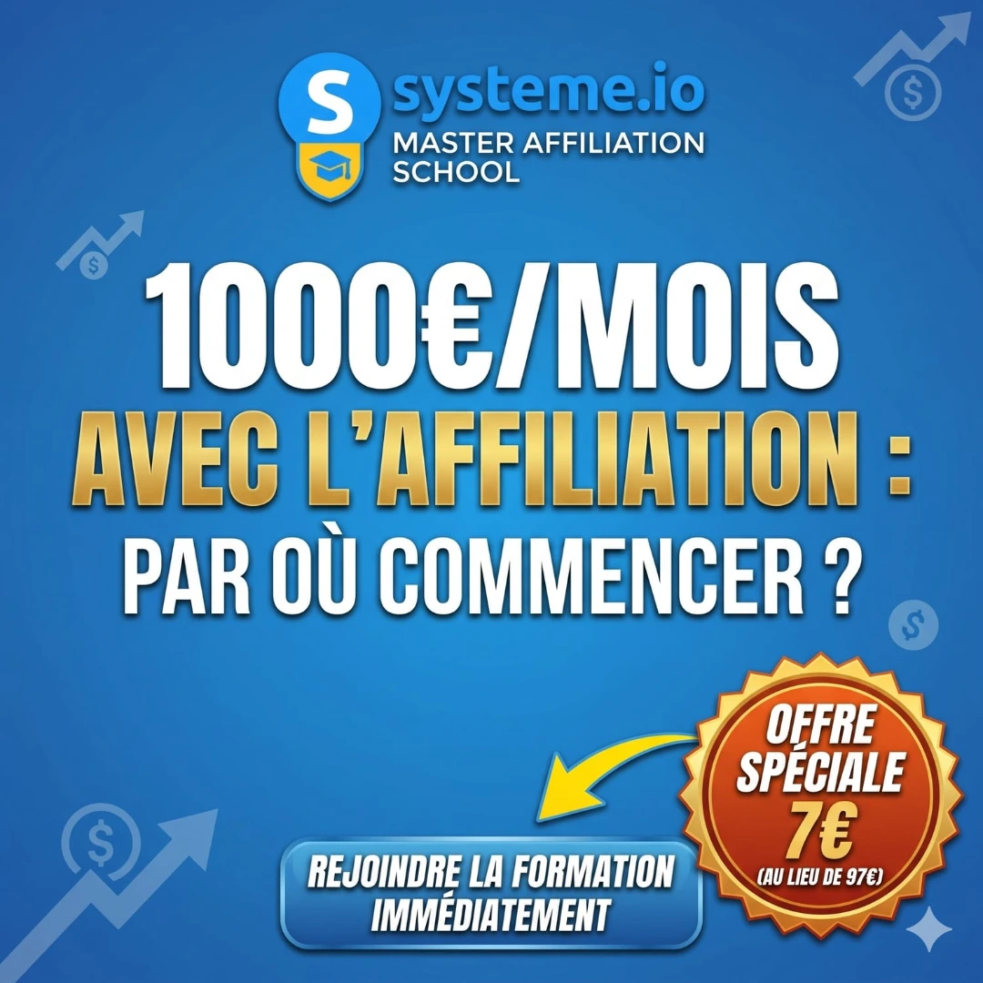 Master Affiliation School — comprends l'affiliation en 60 minutes