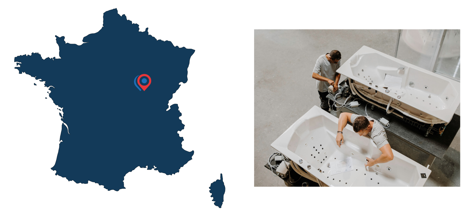 baignoire balnéothérapie deux places