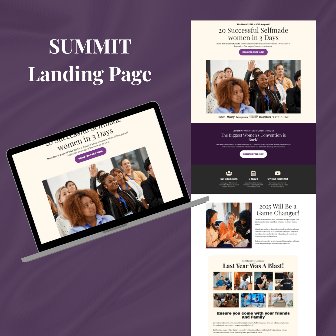 High-converting sales funnel design by professional funnel builder, featuring persuasive copy, CTA buttons, and testimonials - built with ClickFunnels