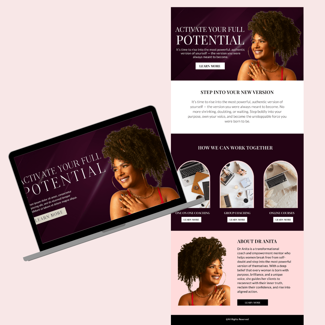 High-converting sales funnel design by professional funnel builder, featuring persuasive copy, CTA buttons, and testimonials - built with ClickFunnels